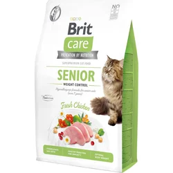 Brit Care Cat Grain-Free Senior Weight Control, 2kg granule pro kočky