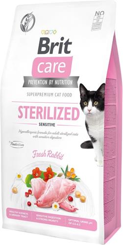 Brit Care Cat Grain-Free Sterilized Sensitive, 7 kg granúl pre mačky