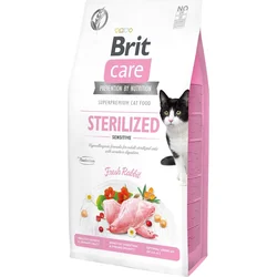 Brit Care Cat Grain-Free Sterilized Sensitive, 7kg granule pro kočky