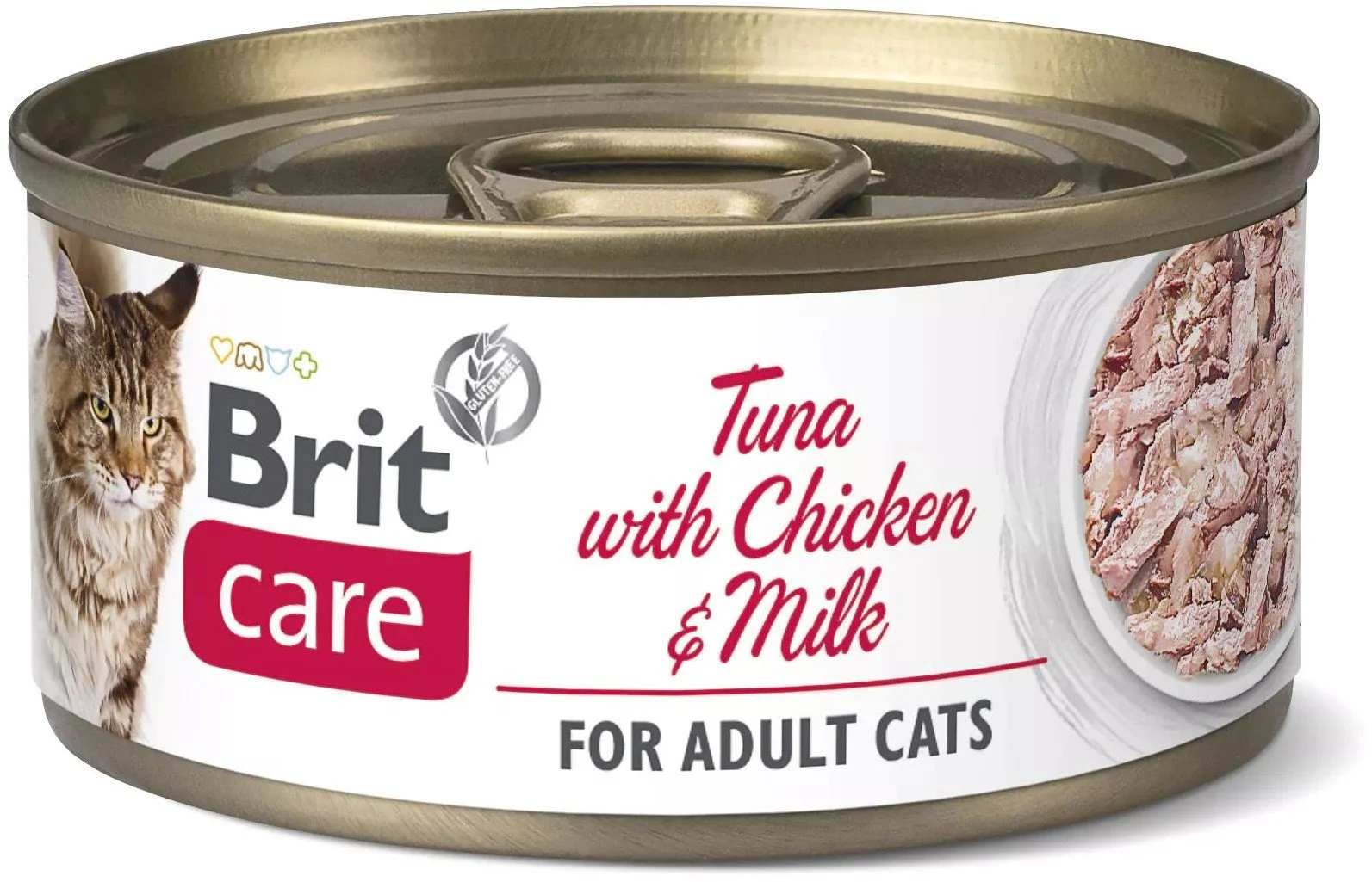 Brit Care Cat Tuna with Chicken And Milk 70g (fillets) konzervy pro kočky