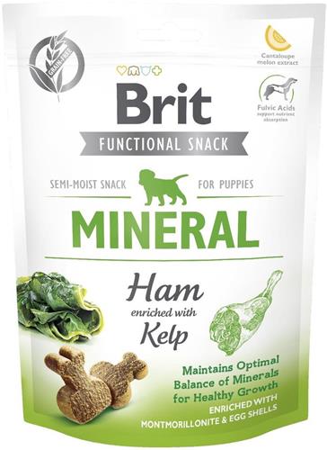 Brit Care Dog Functional Snack Mineral Ham for Puppies 150g pamlsky pro psy