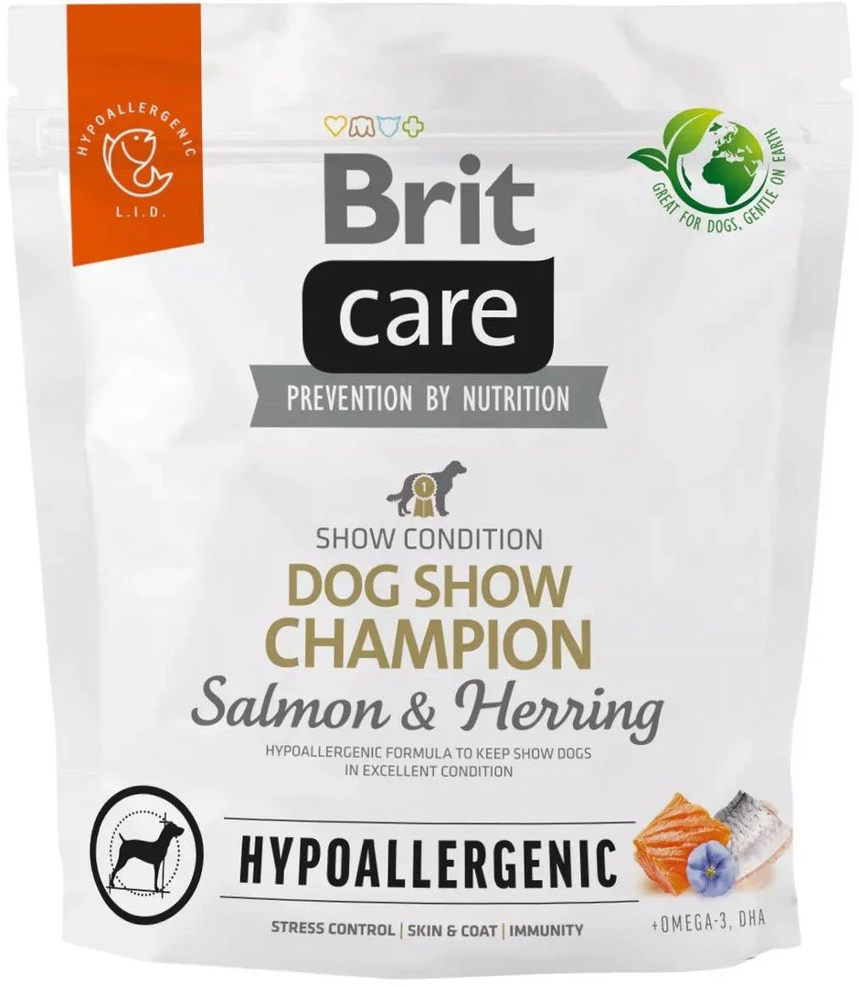 Brit Care Dog Hypoallergenic Dog Show Champion, 1kg granule pro psy