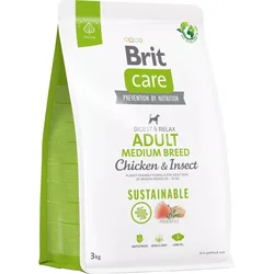 Brit Care Dog Sustainable Adult Medium Breed, 3kg granule pro psy