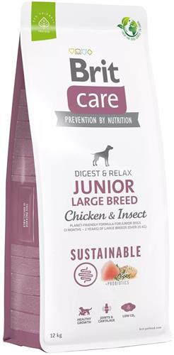 Brit Care Dog Sustainable Junior Large Breed, 12kg granule pro štěňata