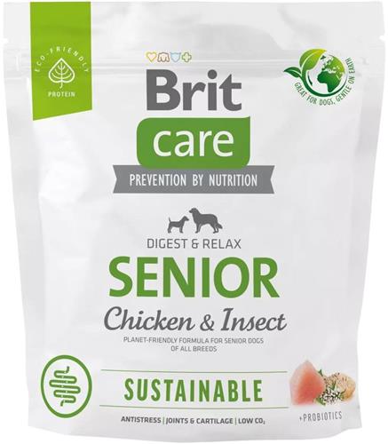 Brit Care Dog Sustainable Senior, 1 kg granúl pre psy