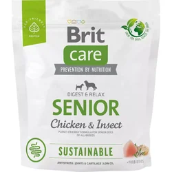Brit Care Dog Sustainable Senior, 1kg granule pro psy