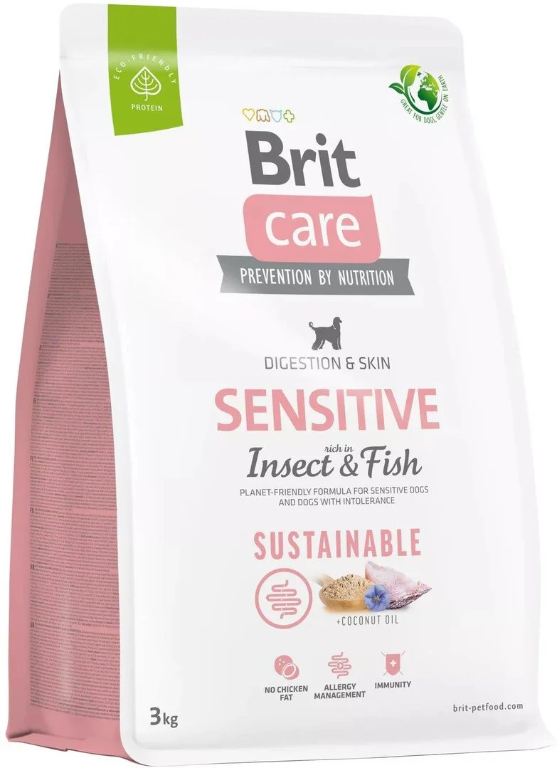 Brit Care Dog Sustainable Sensitive, 3 kg granúl pre psy