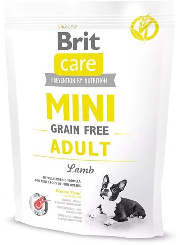Brit Care Mini Grain Free Adult Lamb 0,4kg granule pre psy