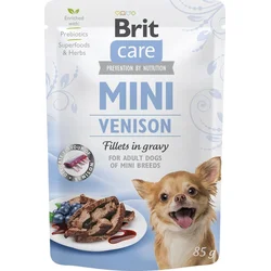 Brit Care Mini Venison fillets in gravy 85g kapsičky pro psy