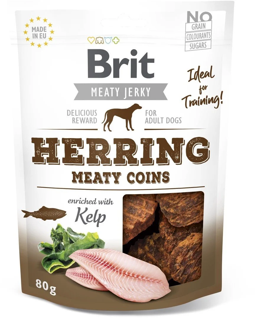 Brit Jerky Herring Meaty Coins 80g pamlsky pro psy
