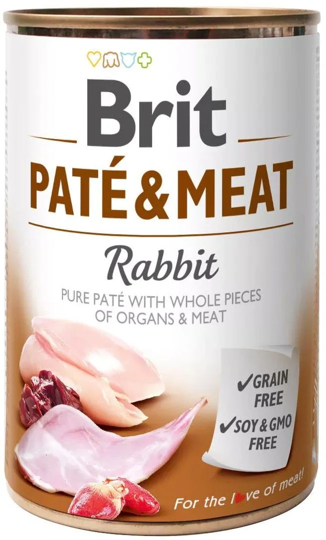 Brit Paté & Meat Rabbit 400g konzerva pro psy