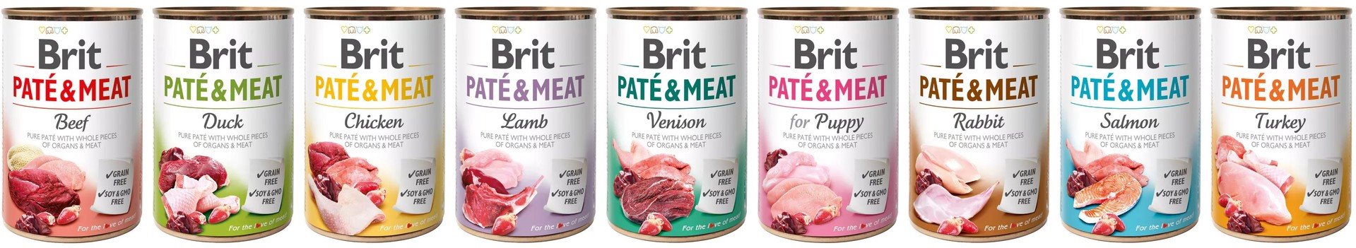 Brit Paté & Meat Salmon 400g konzerva pro psy