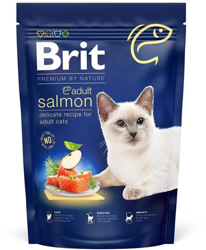 Brit Premium by Nature Cat. Adult Salmon, 800g granule pro kočky
