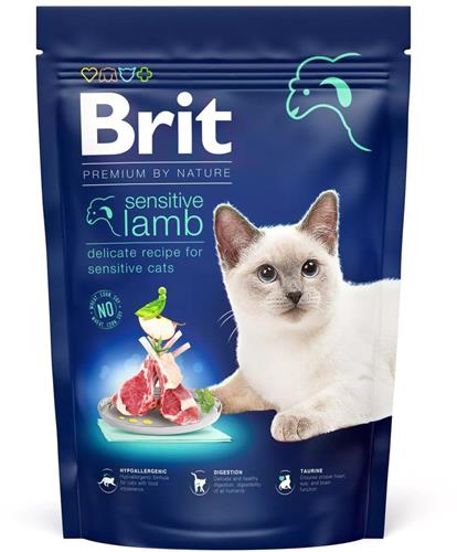 Brit Premium by Nature Cat. Sensitive Lamb, 800g granule pro kočky