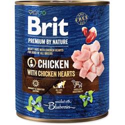 Brit Premium by Nature Chicken with Hearts 800g konzerva pro psy