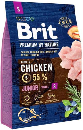 Brit Premium by Nature Junior S 3kg granule pro štěňata