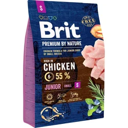 Brit Premium by Nature Junior S 3kg granule pro štěňata