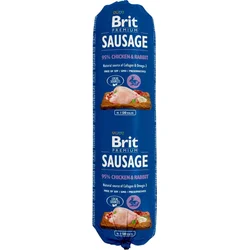 Brit Sausage Chicken & Rabbit 800g salámy pro psy