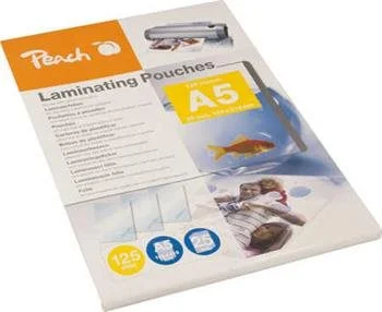 Broskyňová laminovacia fólia A5, 125 mikrónov, 25ks