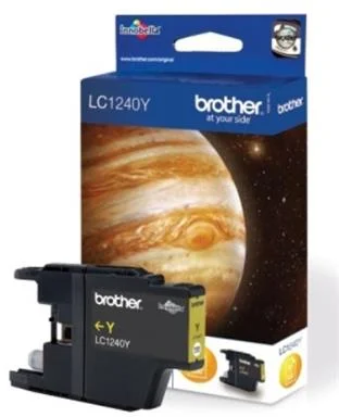 Brother atrament LC-1240Y, yellow (600 strán) - originálne LC1240Y