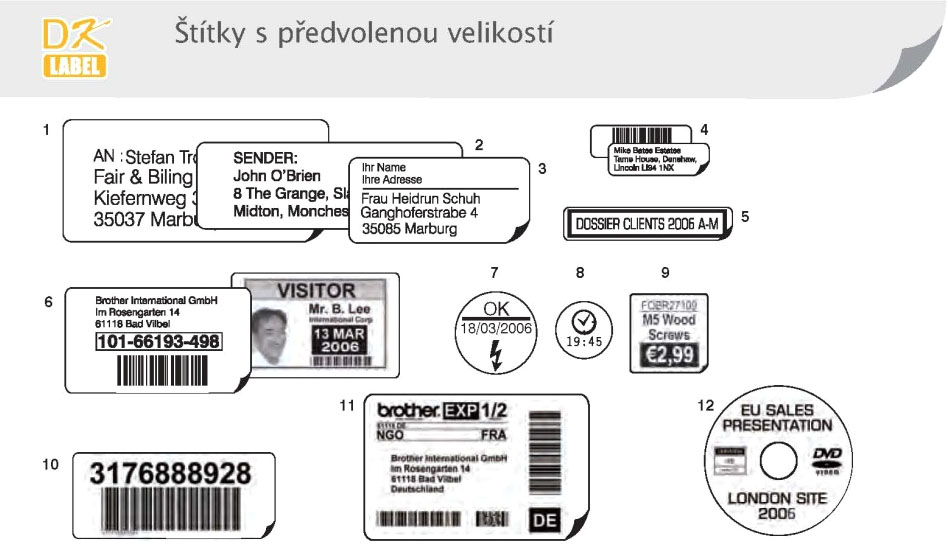 Brother DK-11202 (papierové/poštové štítky-300ks) 62x100mm DK11202
