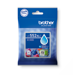 Brother LC-552XLC, azurová