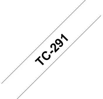 Brother TC-291 biela / čierna (9mm) TC291