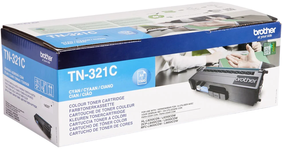Brother toner TN-321C, cyan (1 500 strán) - originálne TN321C