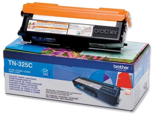 Brother toner TN-325C, cyan (3,500 strán) - originálne TN325C