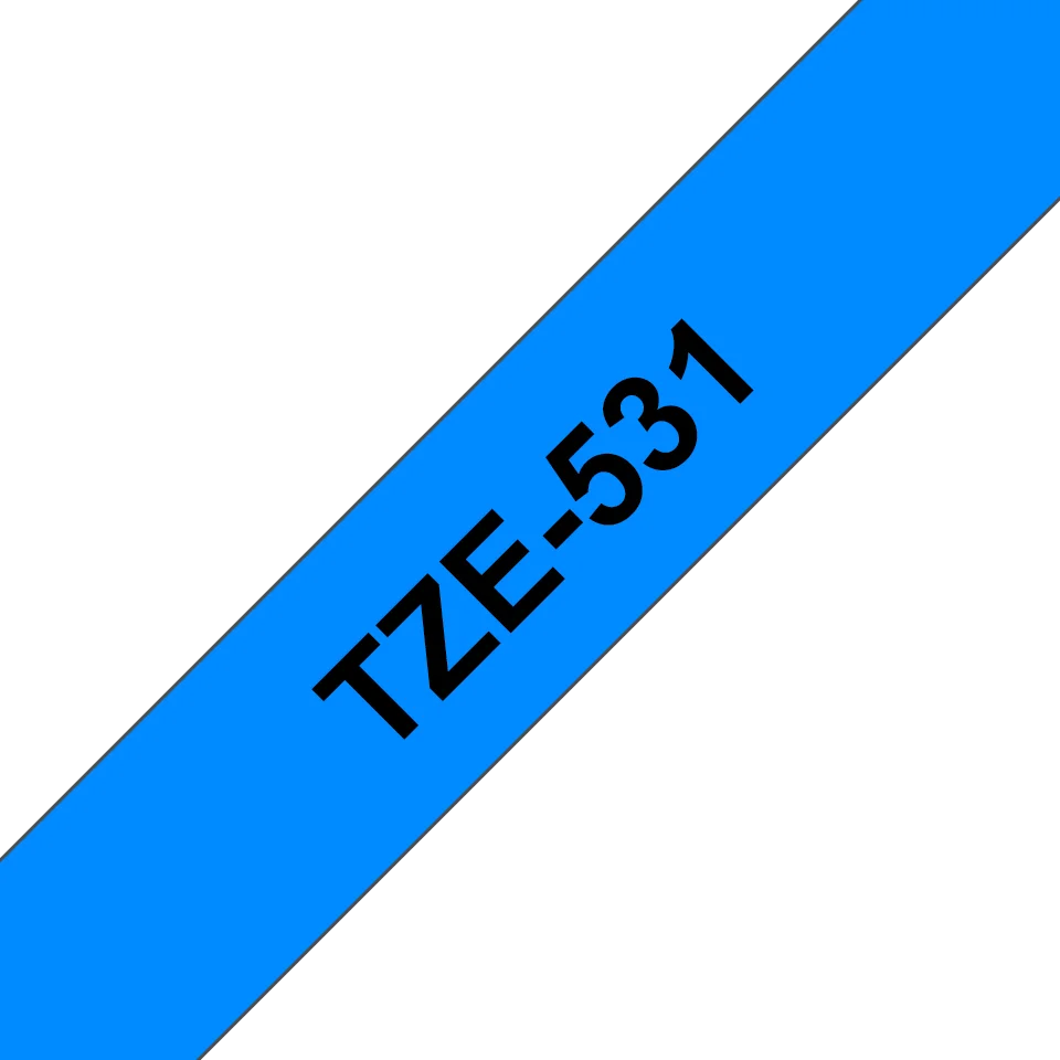 Brother TZe-531, modrá / čierna 1ks (12mm, lamin.) TZe531