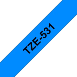 Brother TZe-531, modrá / čierna 1ks (12mm, lamin.) TZe531