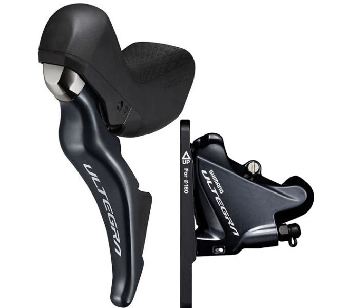 Brzdová súprava SHIMANO ULTEGRA BR-R8070+ST-R8025 predný/ľavý J-kit (ST) polymér + chl Veľkosť rotora; 160 mm