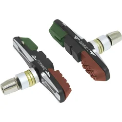 Brzdové doštičky FORCE vymeniteľné CNC, zeleno-čierno-hnedé 70mm