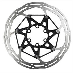 Brzdový kotouč SRAM Centerline 2 Piece - 140mm Black (součástí balení ocelové šrouby) Rounded - 6děr