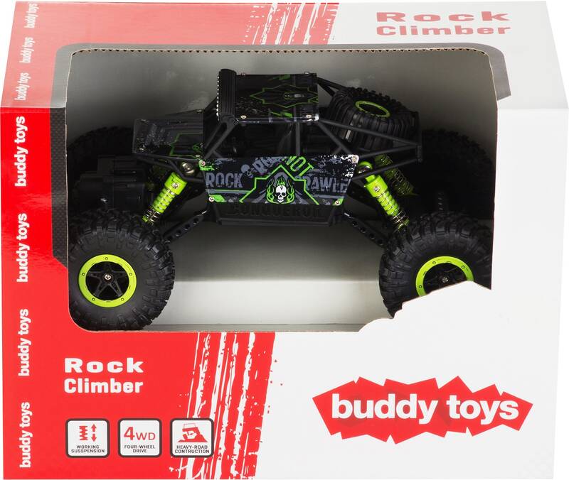 Buddy Toys BRC 18.612 RC Rock Climber Auto na diaľkové ovládanie, čierne