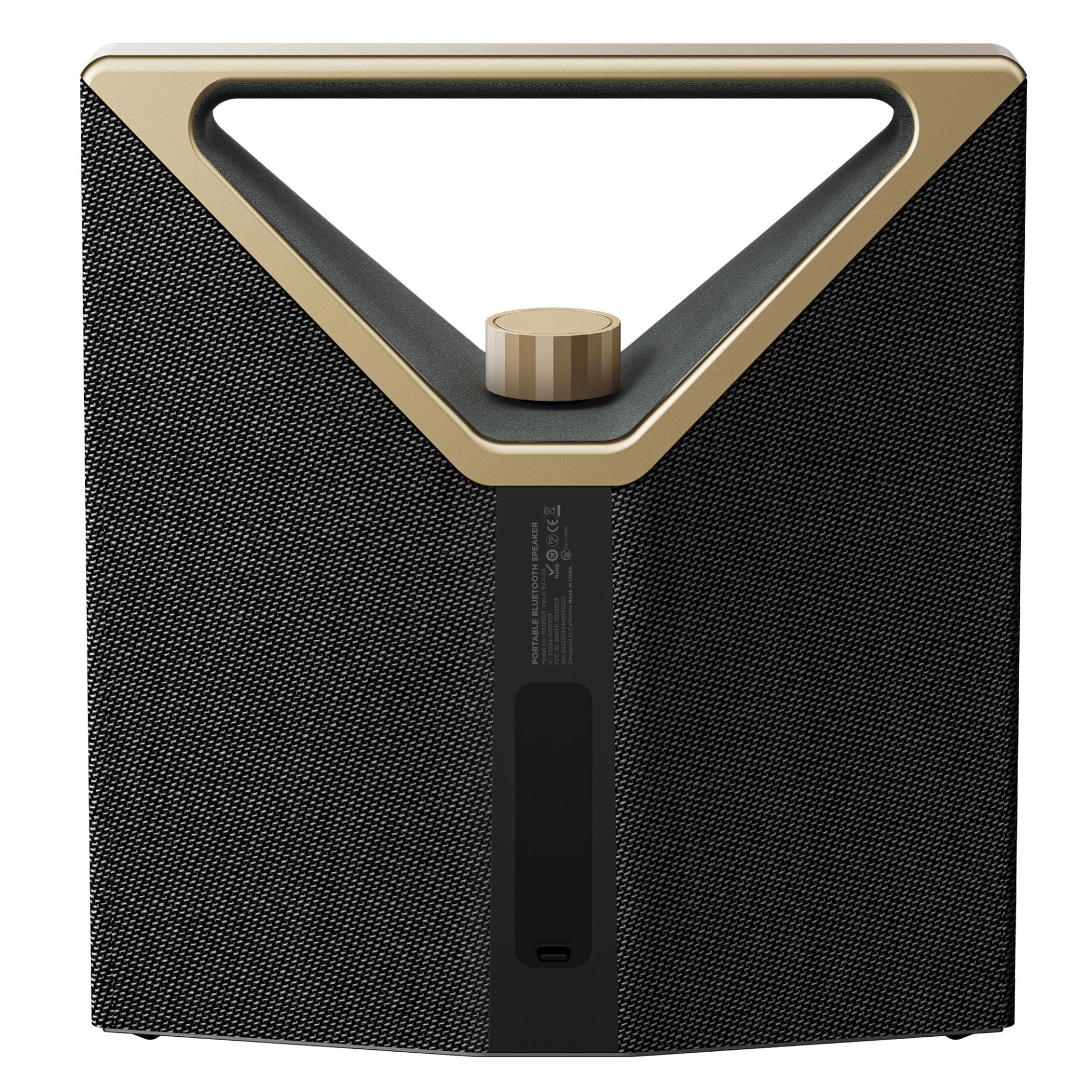 BUGANi Brief Plus přenosný Bluetooth reproduktor Black+Gold
