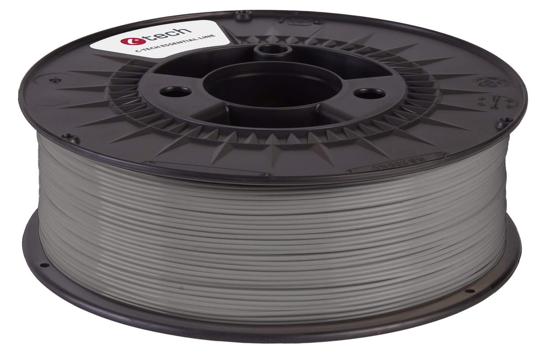 C-TECH ESSENTIAL LINE, PLA, šedá, 1,75mm, 1kg
