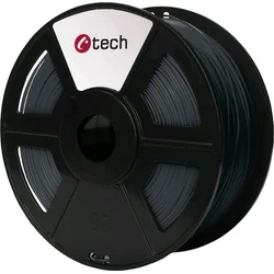 C-TECH filament ASA 1.75mm 1kg, tmavě šedá
