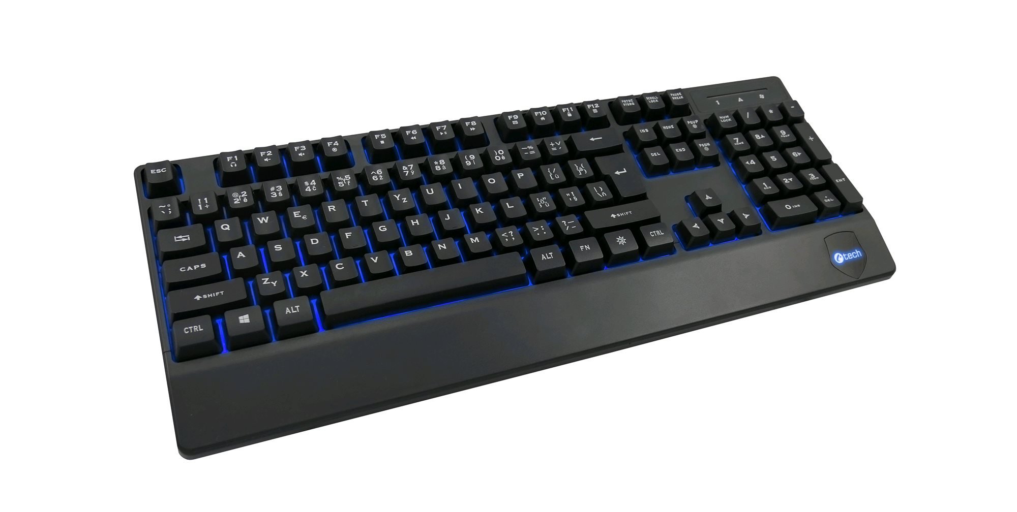 C-TECH KB-104BK, čierna