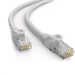 C-TECH patch kábel Cat6, UTP, sivý, 30 m