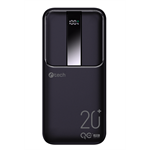 C-tech Powerbanka 20000mAh, Li-Pol, 22,5W, USB-C/USB-A/micro USB