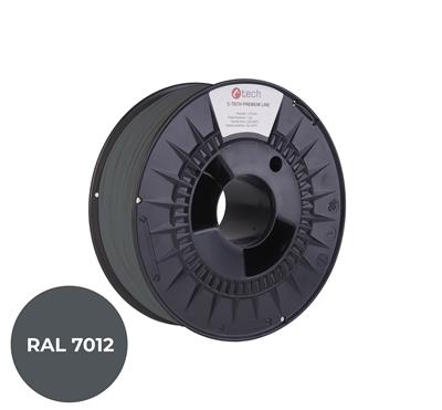 C-TECH PREMIUM LINE, ABS, čadičová sivá, RAL7012, 1,75 mm, 1 kg
