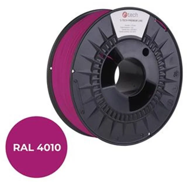 C-TECH PREMIUM LINE, PETG, telekom. fialová, RAL4010, 1,75mm, 1kg