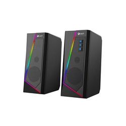 C-TECH SPK-17, 2.0, RGB, čierna