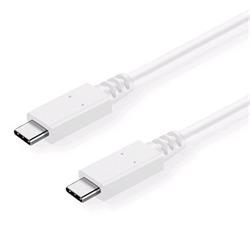 C-TECH USB 3.2, Type-C (CM/CM), PD 100W, 20Gbps, 2m, biela