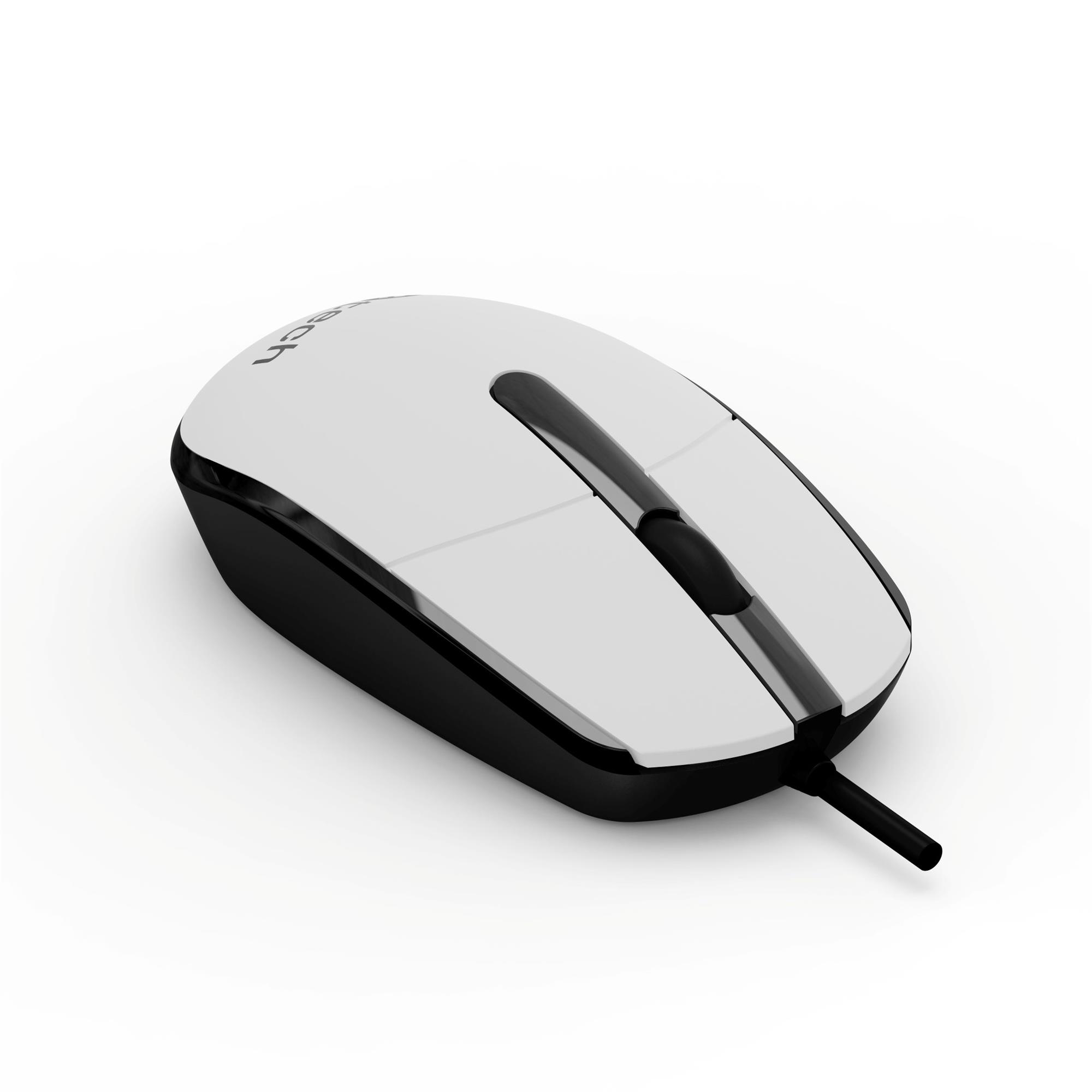 C-TECH WM-10, černobílá, USB