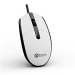 C-TECH WM-10, čierna a biela, USB