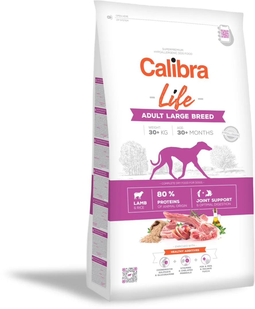Calibra Dog Life Adult Large Breed Lamb 12kg granule pro psy