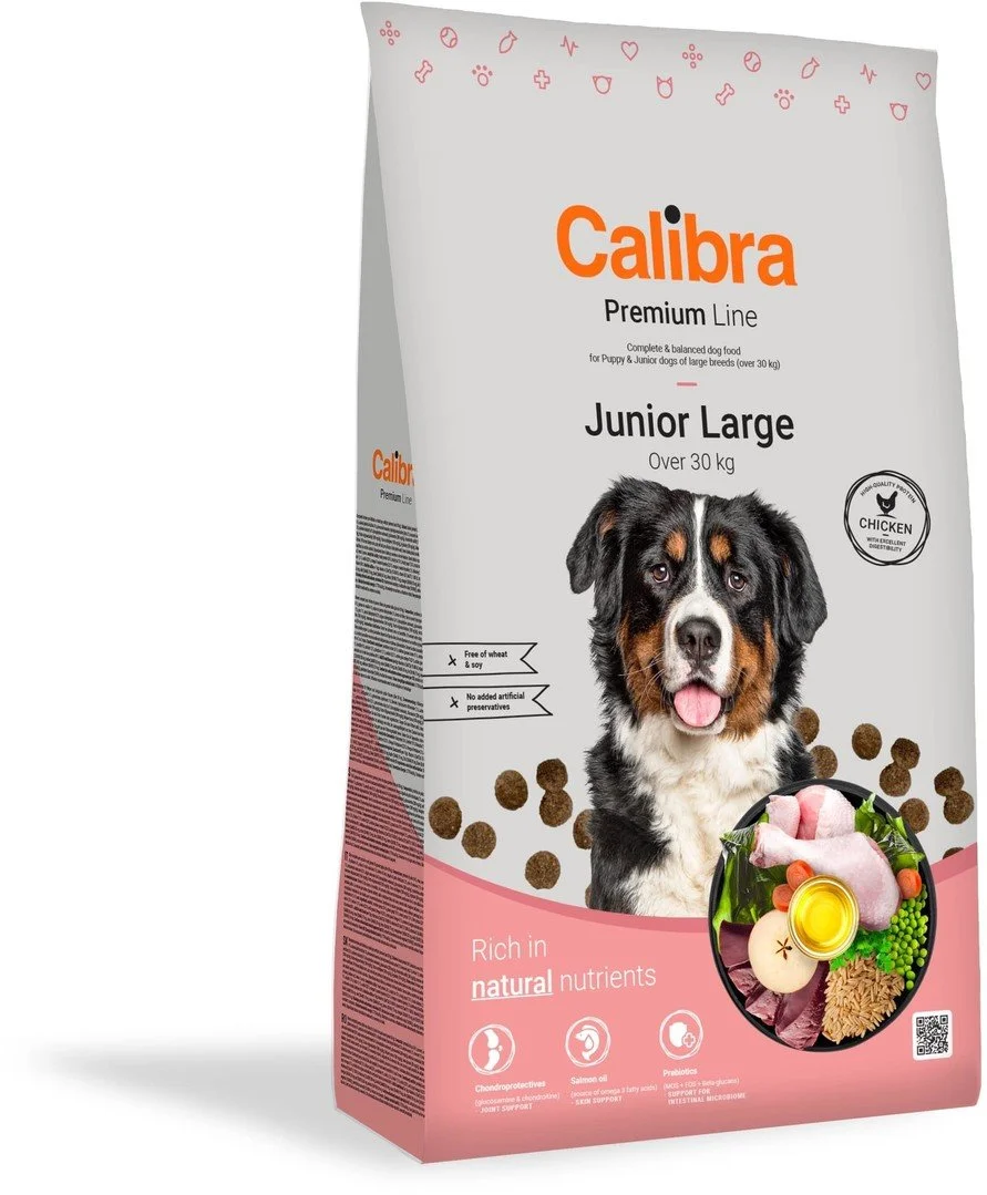 Calibra Dog Premium Line Junior Large 12kg granule pre šteňatá