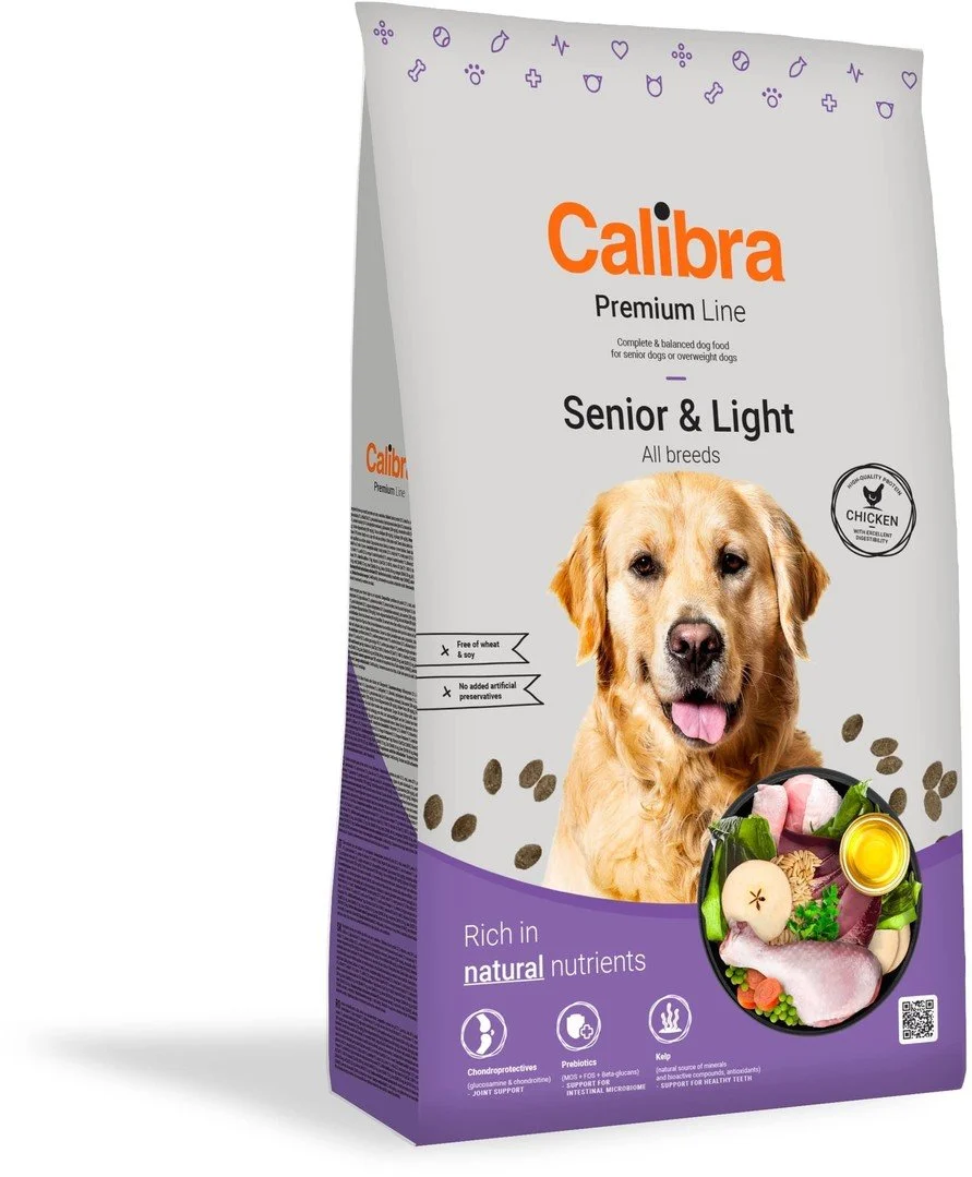Calibra Dog Premium Line Senior&Light 3 kg granúl pre psy